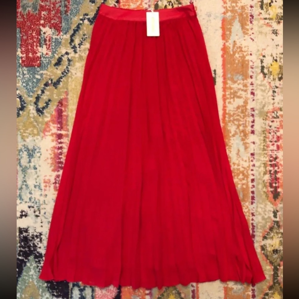 New Boutique Pleated Maxi Skirt Women’s Medium